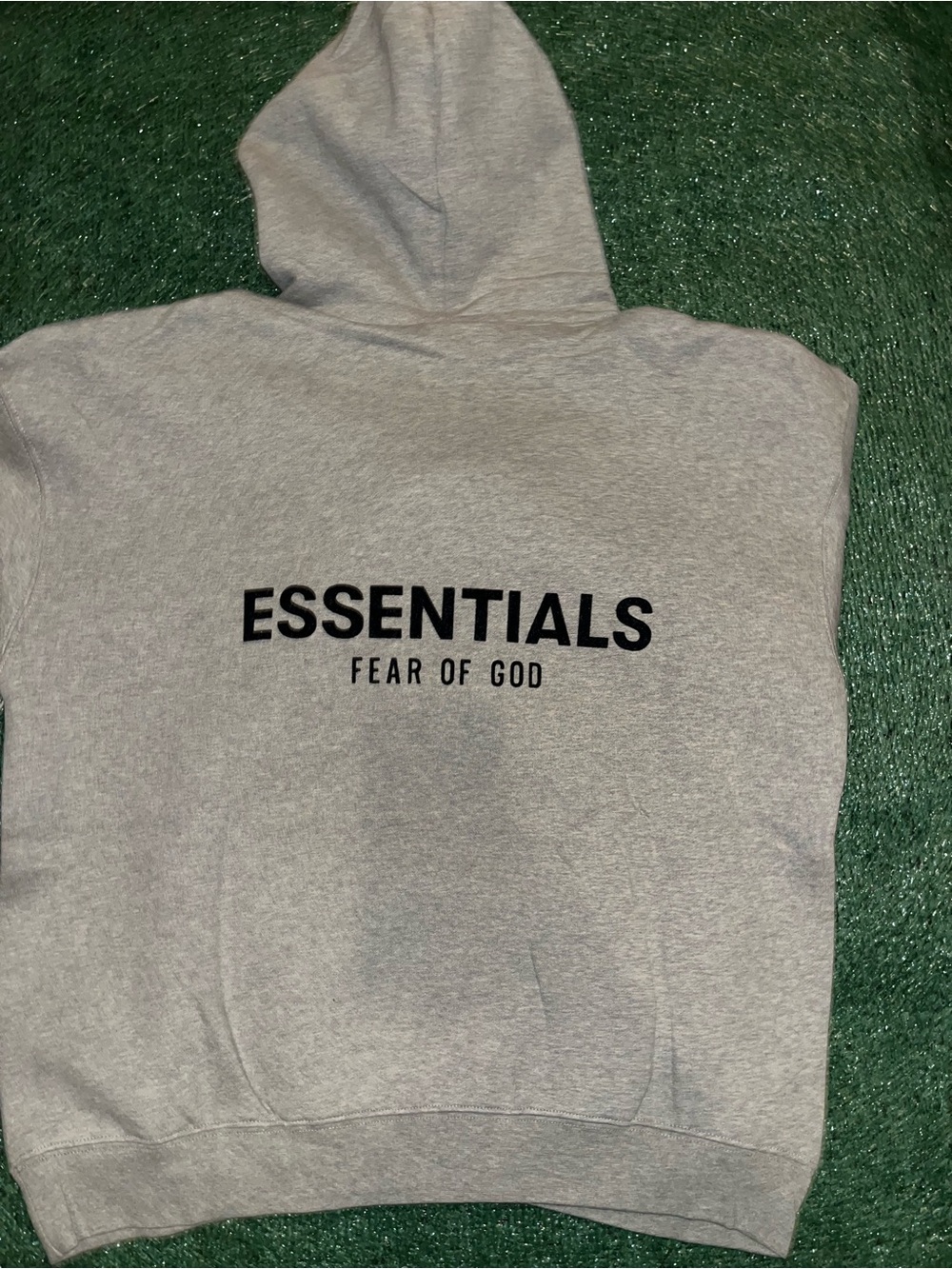 Fear of God ESSENTIALS Dark Grey Hoodie with Black Logo